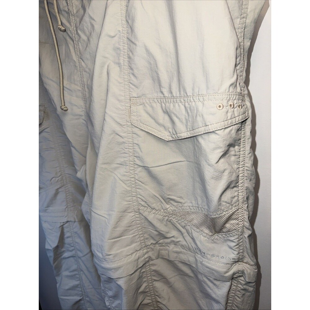 Columbia PFG Mens Lightweight Fishing Pants Beige Size XL Zip Off Convertible - Picture 3 of 10